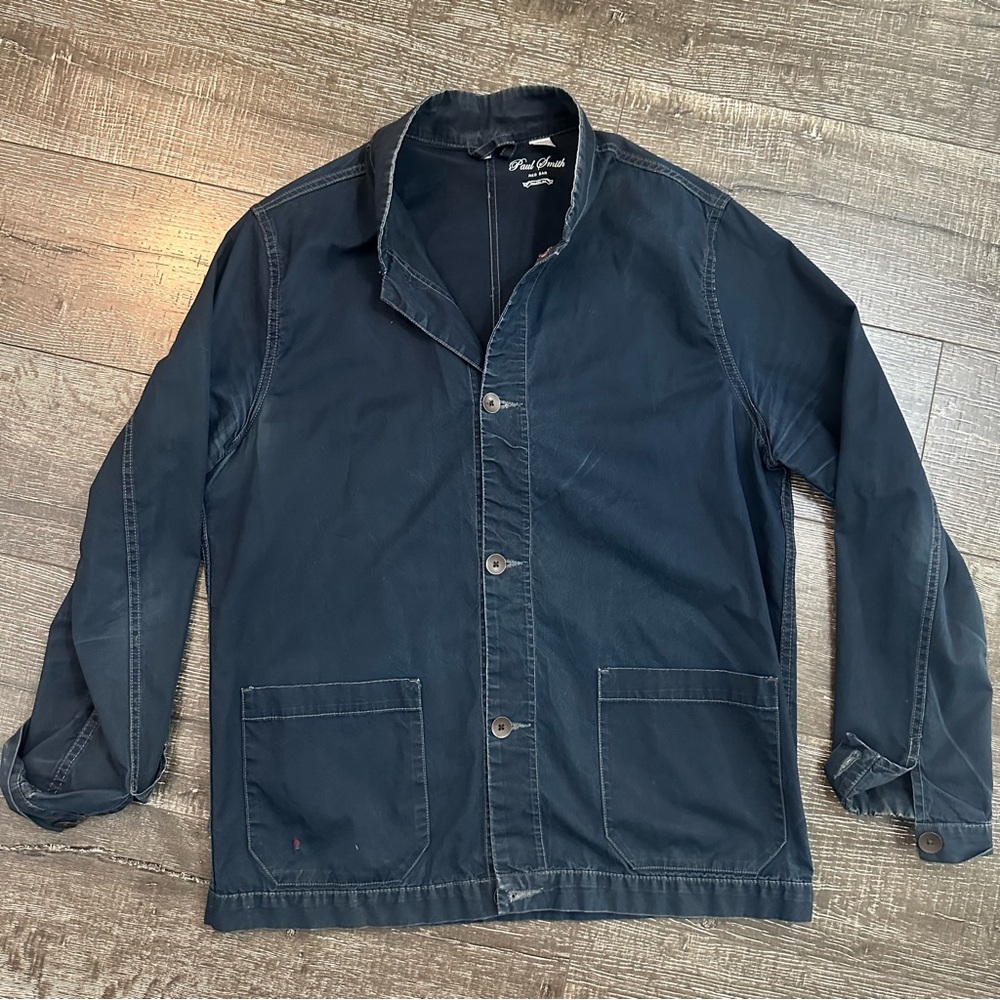 Paul Smith Navy Blue Shirt Jacket
